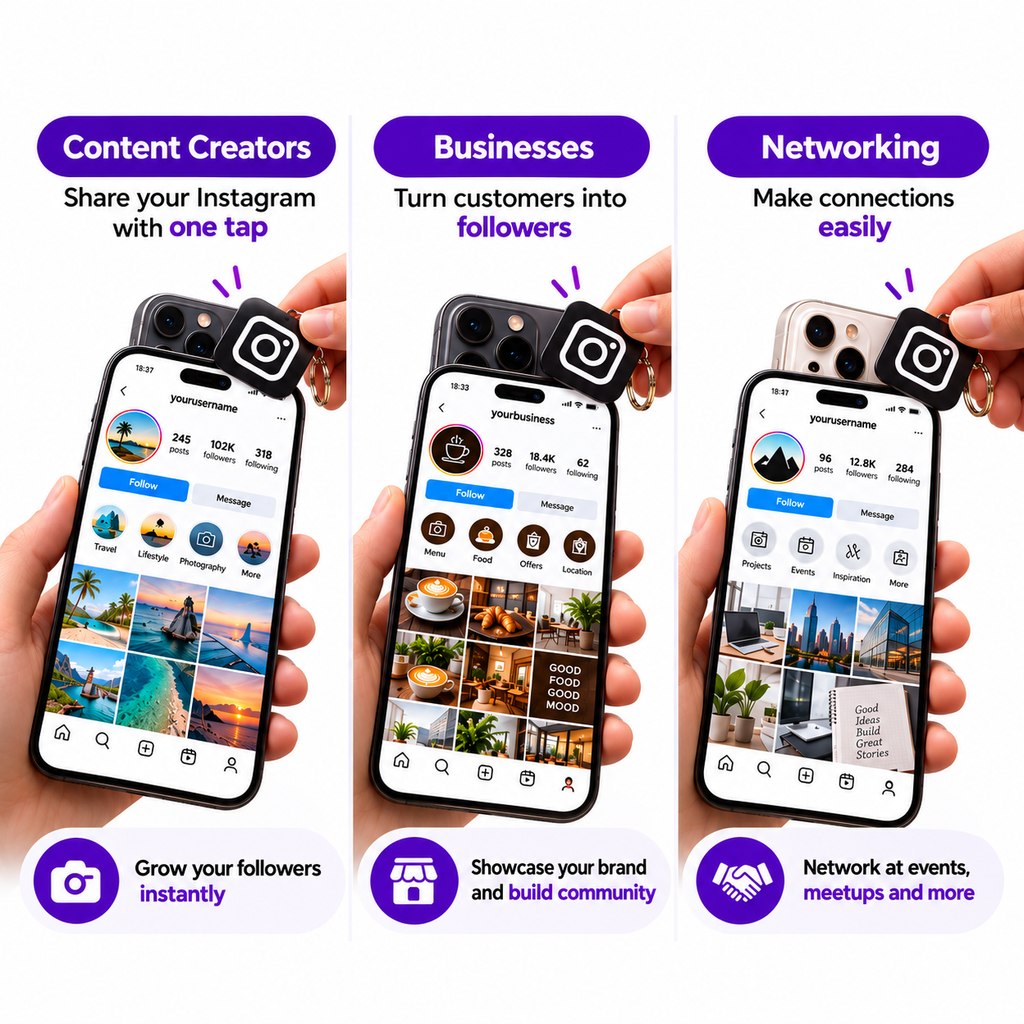 Instagram NFC Keychain
